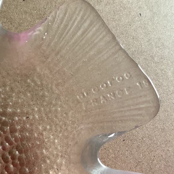 Vintage Arcoroc Poisson Clear Fish Sushi Plates Set of 5 - Picture 4 of 4